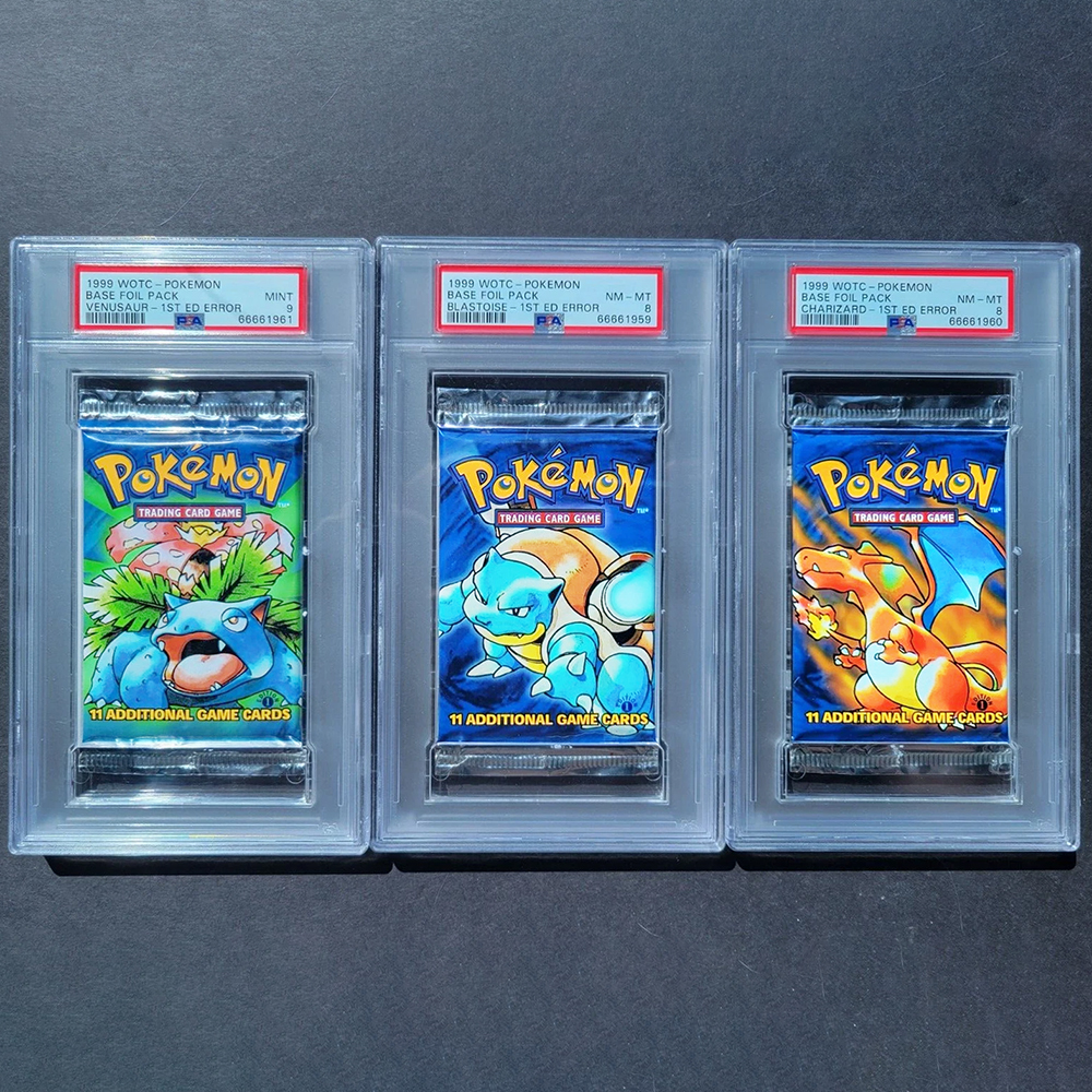 Graded Card Display - PKM 1999 Base Set 1ª Edição