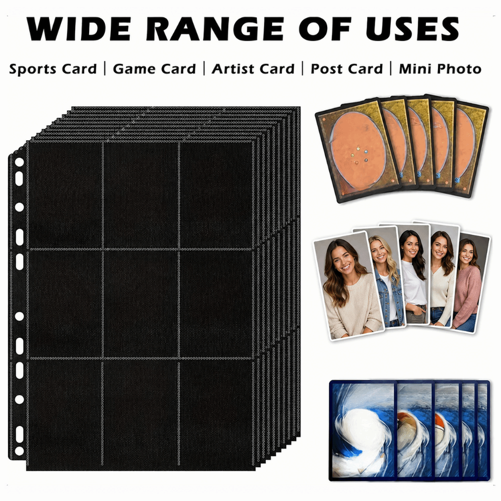 Trading Card Binder - 10 Unidades de Páginas para Álbum