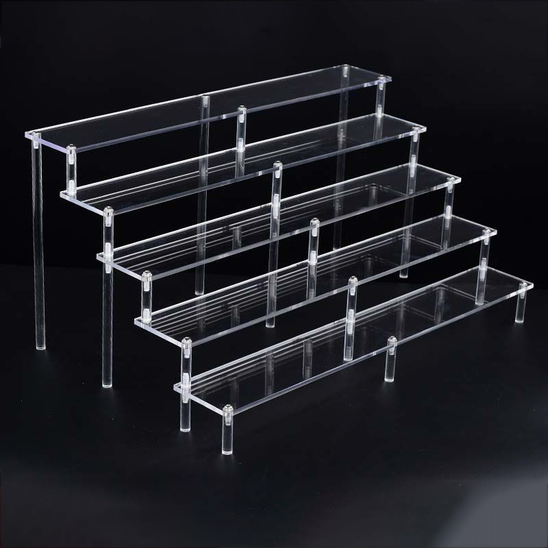 Pop Display Shelf - Clear Acrílico Display Riser Rack, Display