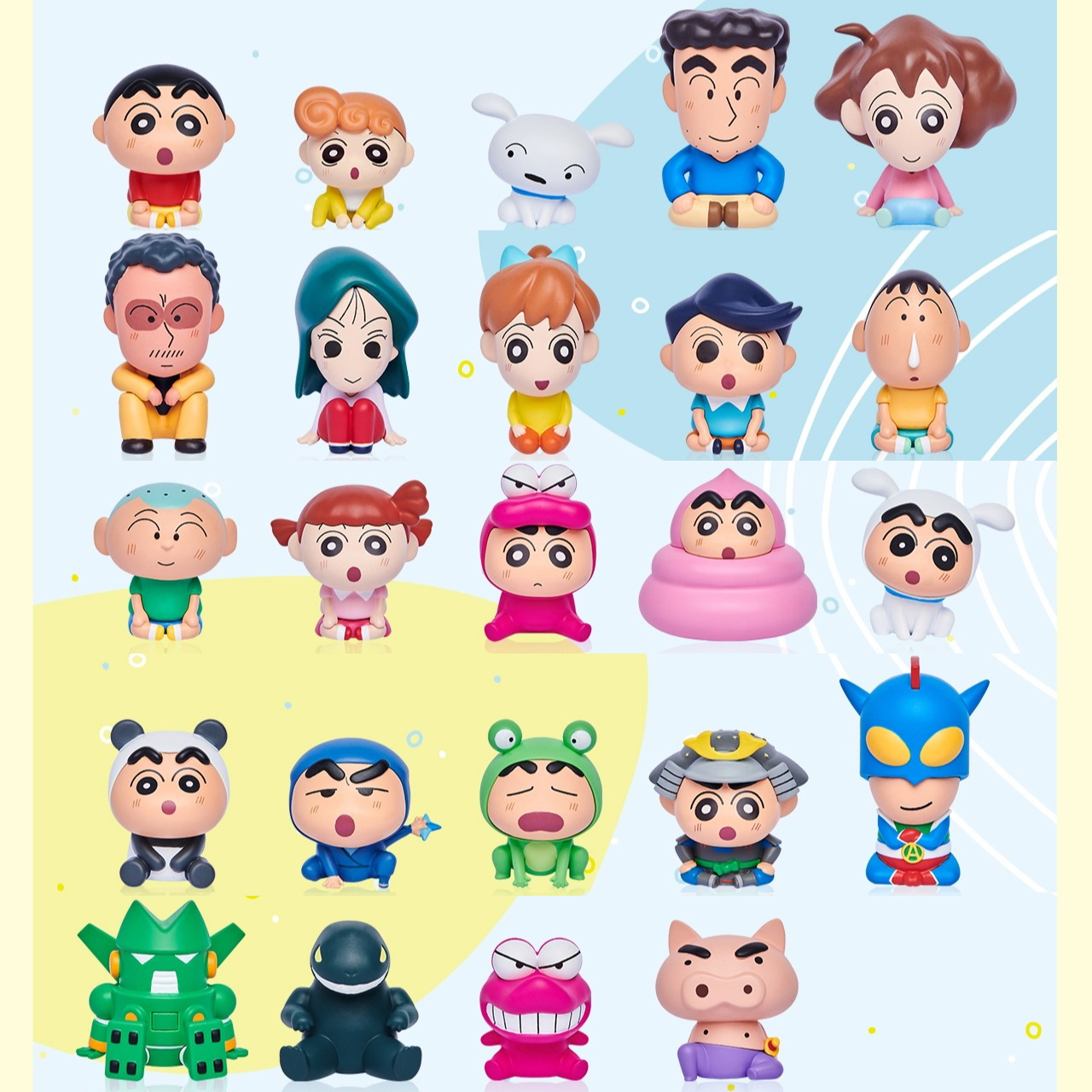 Capsule Toy Gashapon - Shinnosuke Nohara Figuras de Família Shinchan