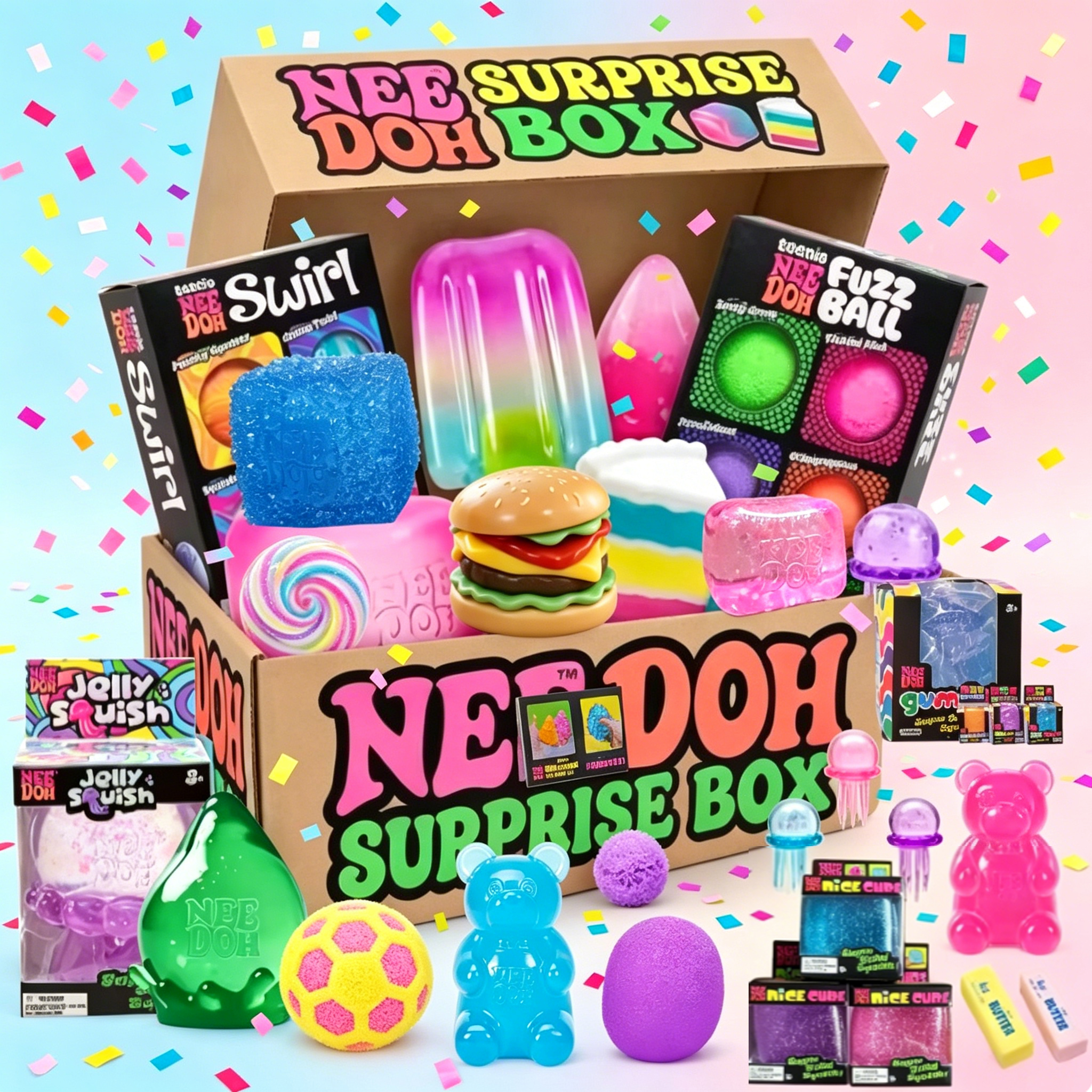 Mystery Box Blind Bag - Caixa Surpresa com Peças Sortidas, Brinquedo