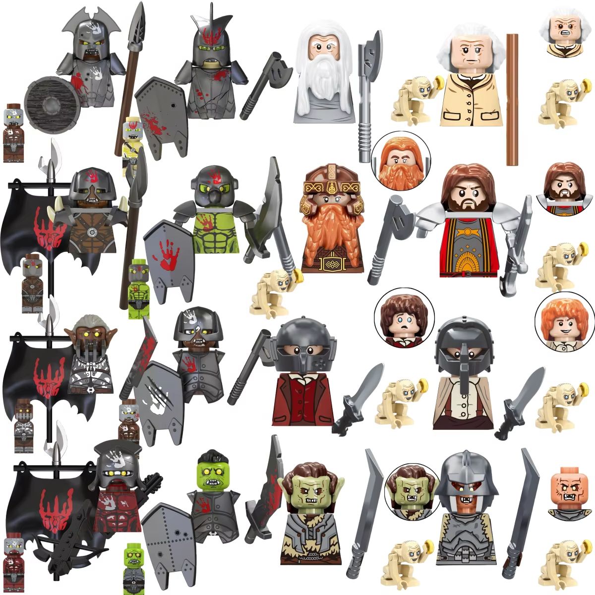 Building Block Mini - Brinquedos de Figuras de Ação Mini