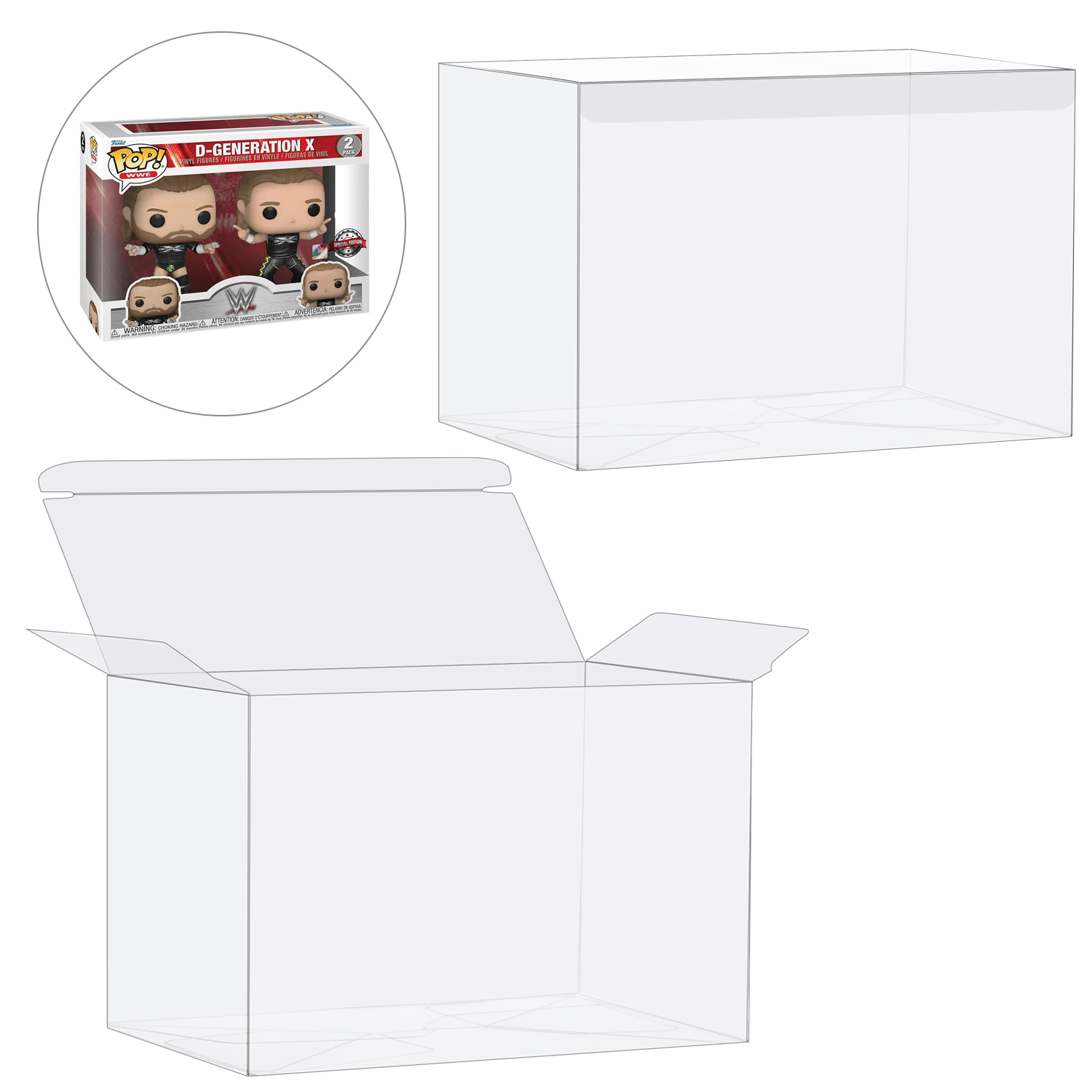 Funko Pop Protector - Higoplay 2 em 1 pacote capa