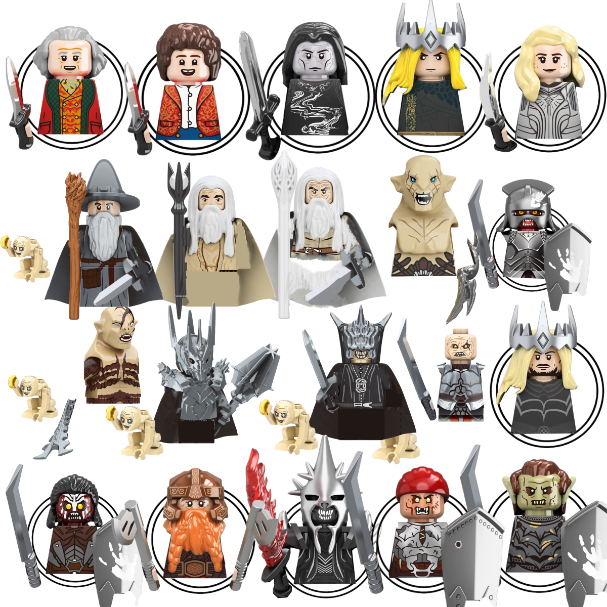 Building Block Mini - Brinquedos de Figuras de Ação Mini