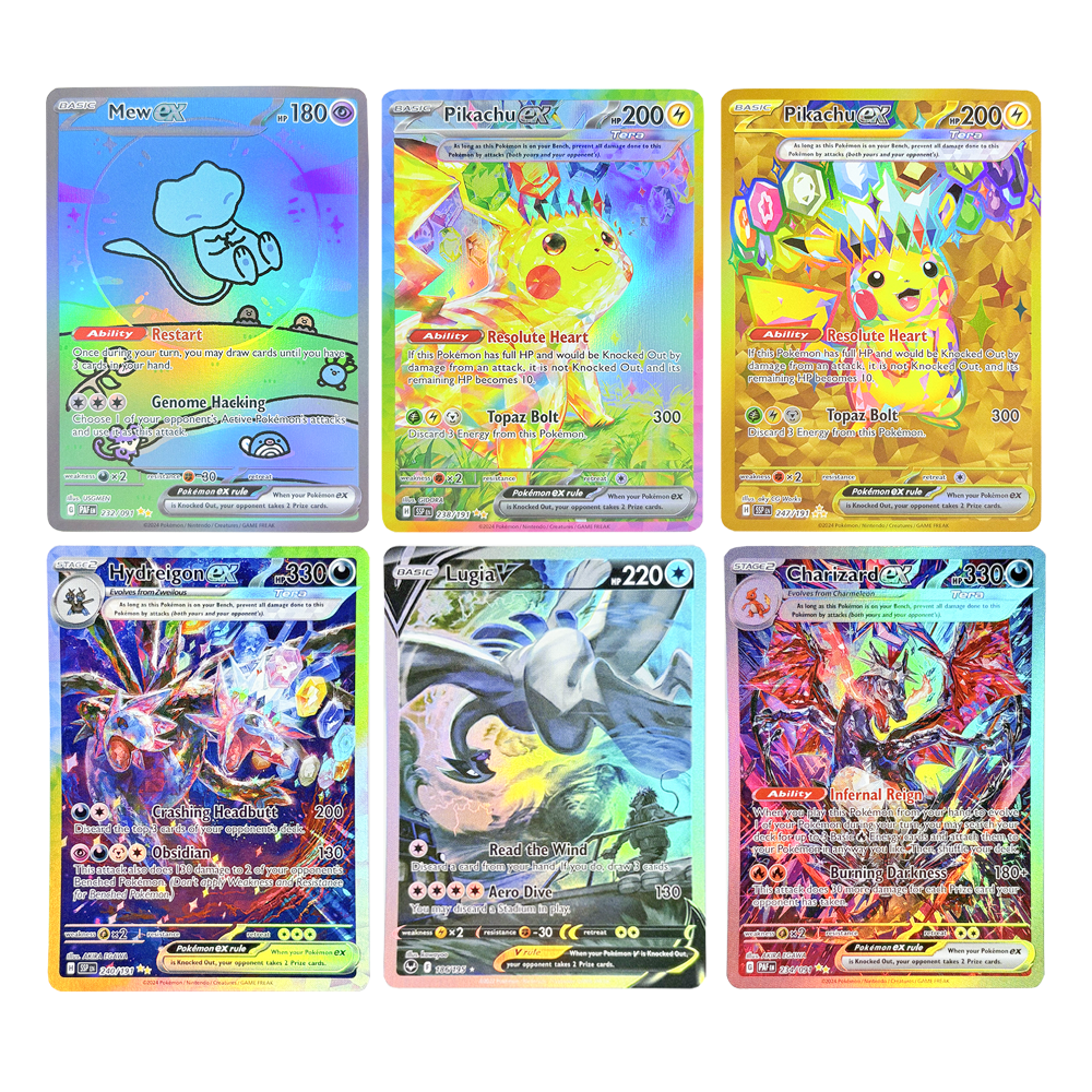 Pokemon Binder Card - Coleção de negociação de jogos holográficos