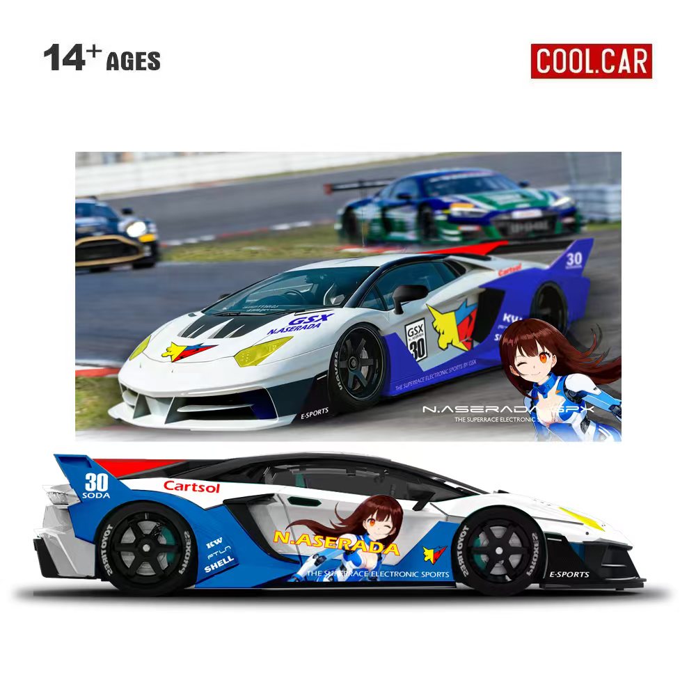 Die Cast Car 1 64 - Carro de Coleção 1:64 GTEVO Superrace: