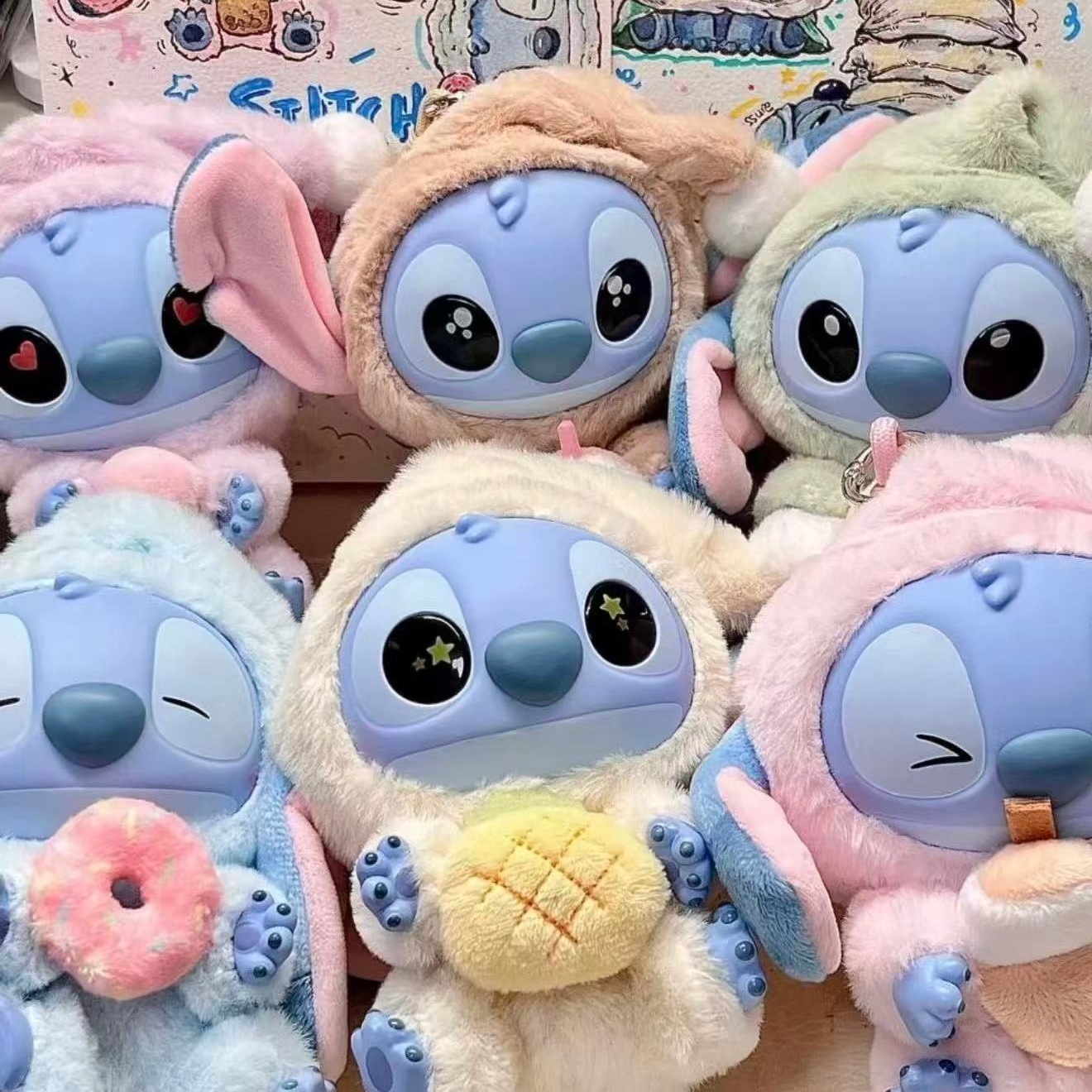 Mystery Box Blind Bag - 52TOYS Stitch Série Comer Algo Antes