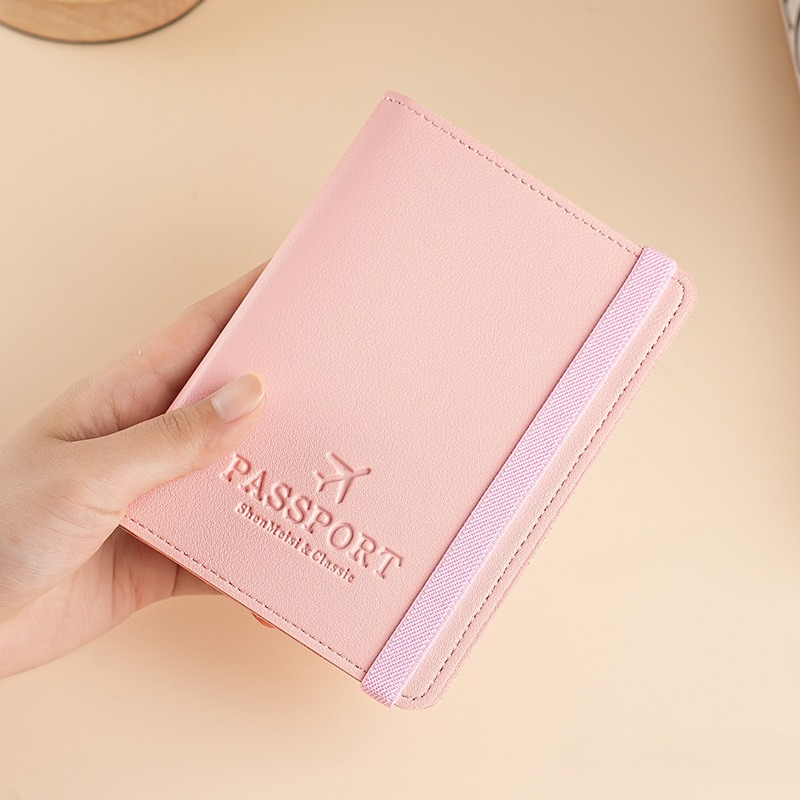 Card Top Loader - Capa de Passaporte em Couro PU,