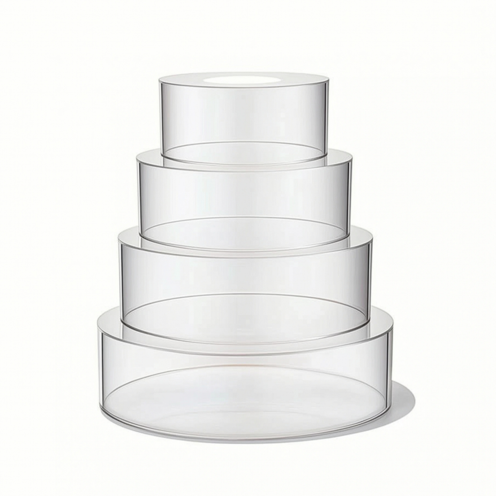 Display Risers Set - Conjunto de 4 Cilindros de Acrílico