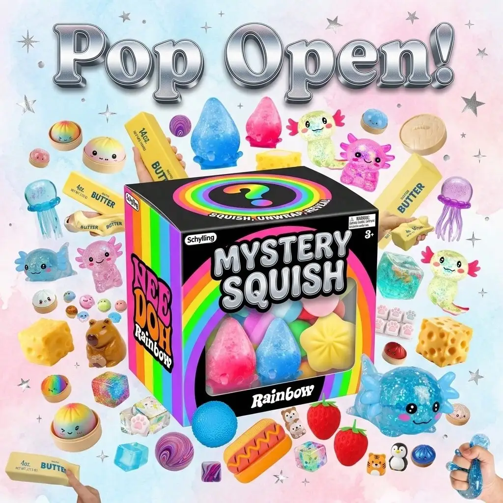 Mystery Box Blind Bag - Caixa Surpresa Rainbow Mystery Squish -