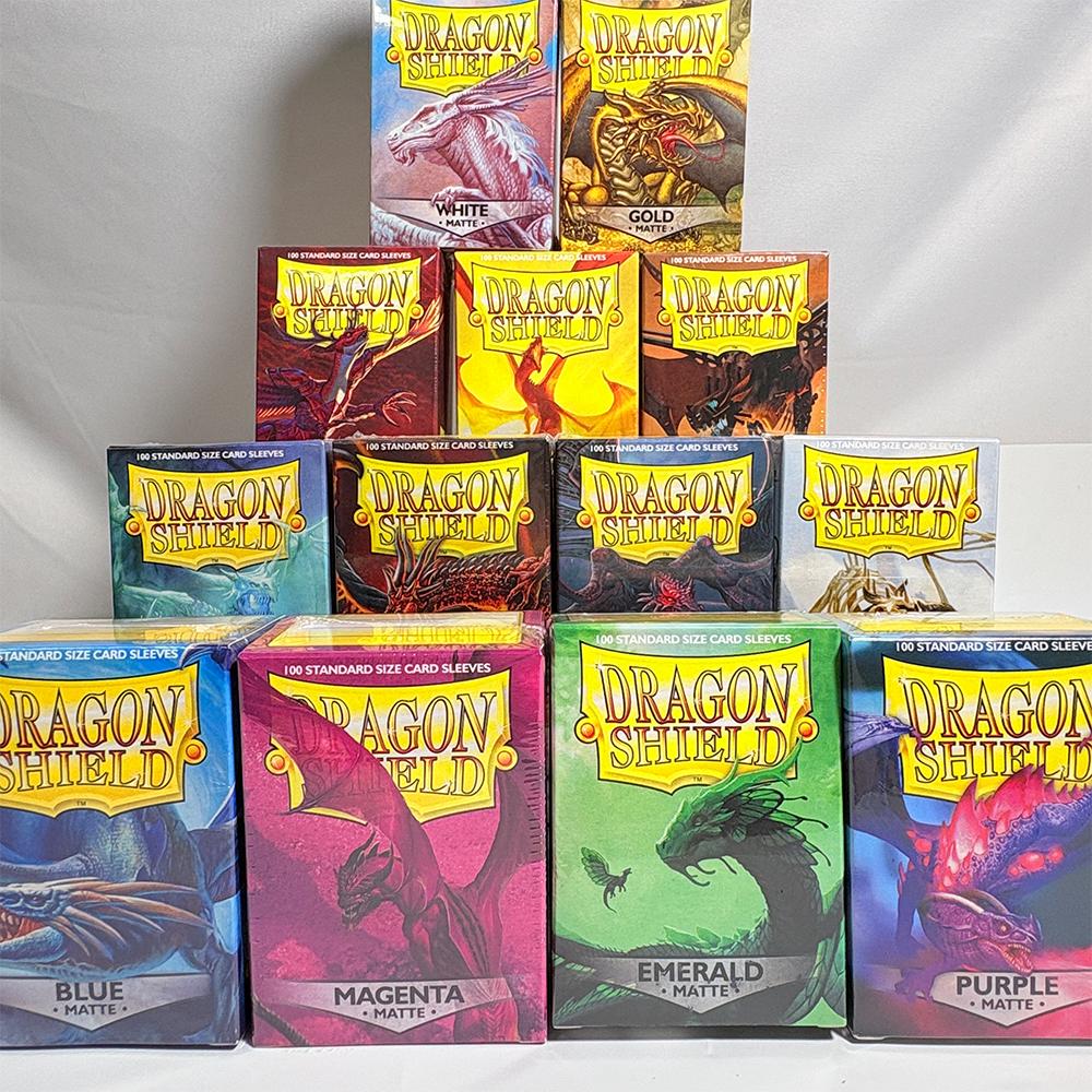 Card Penny Sleeve - 100PCS Protetores de Cartas Multicoloridos Dragon