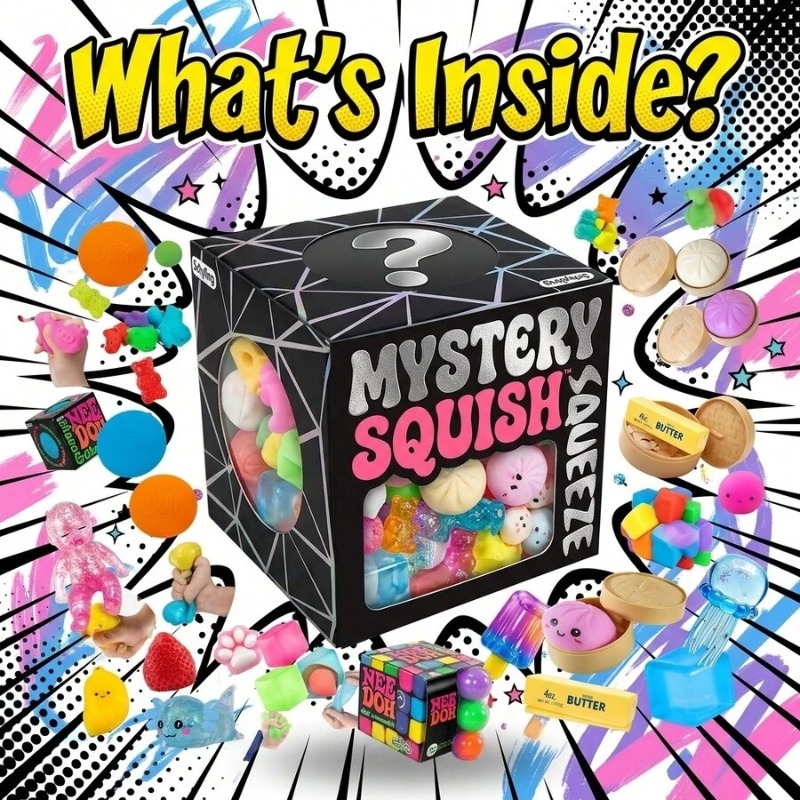 Mystery Box Blind Bag - Caixa Surpresa Divertida de Brinquedos Squishy,