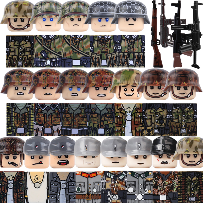 Lego Minifigure Holder - Brinquedo Infantil: Figuras de Soldados Alemães