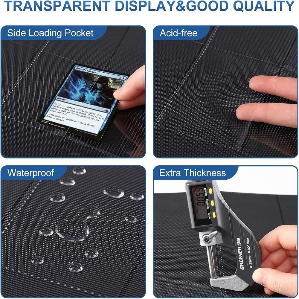 10 Unidades de Páginas para Ál - Trading Card Binder avaliação e preço