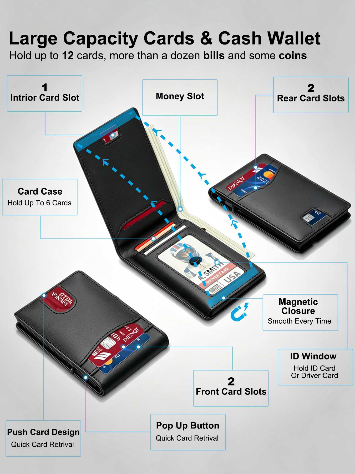 Carteira Masculina de Luxo par - Card Top Loader avaliação e preço