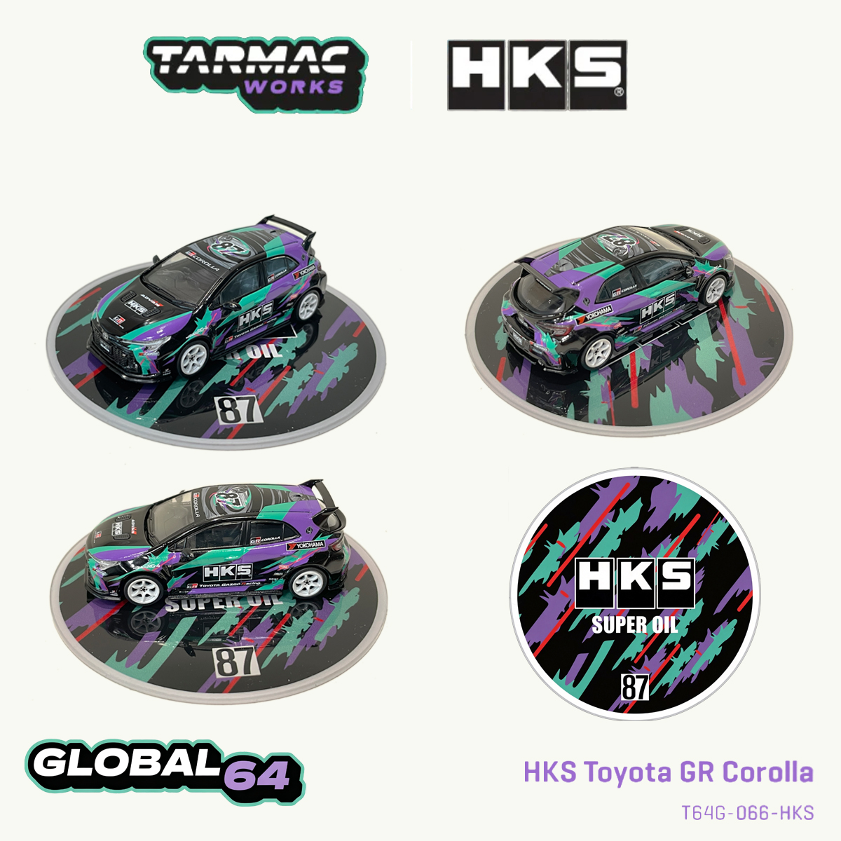 Tarmac Works T64G-066-HKS 1:64 - Die Cast Car 1 64 avaliação e preço