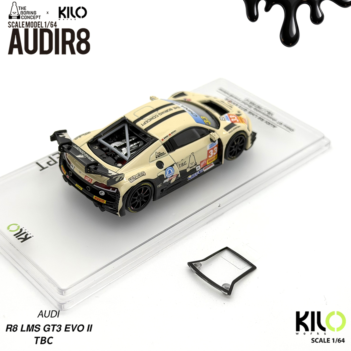 Kilo Works × TBC 1:64 Audi R8  - Die Cast Car 1 64 avaliação e preço