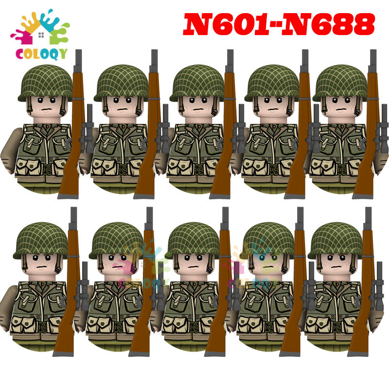 Crianças brinquedos ww2 10 pçs - Lego Minifigure Holder avaliação e preço