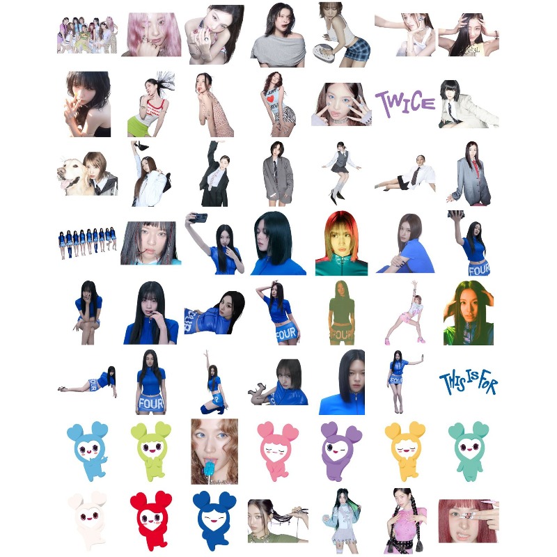 56PCS Adesivos de Personagens  - Vinyl Figure Blank avaliação e preço