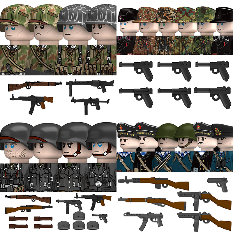 Segunda guerra mundial militar - Lego Minifigure Holder avaliação e preço