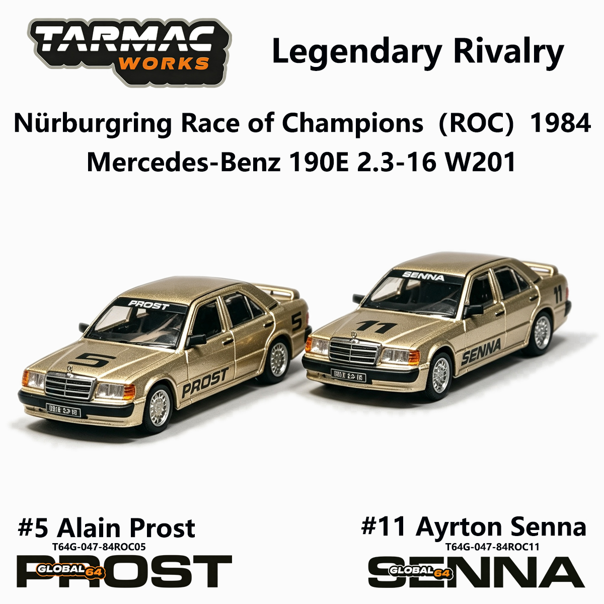 TW 1:64 Mercedes 190E # 5 Alai - Die Cast Car 1 64 avaliação e preço