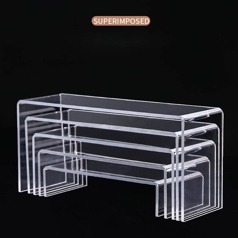 5mm forma u acrílico expositor - Pop Display Shelf avaliação e preço