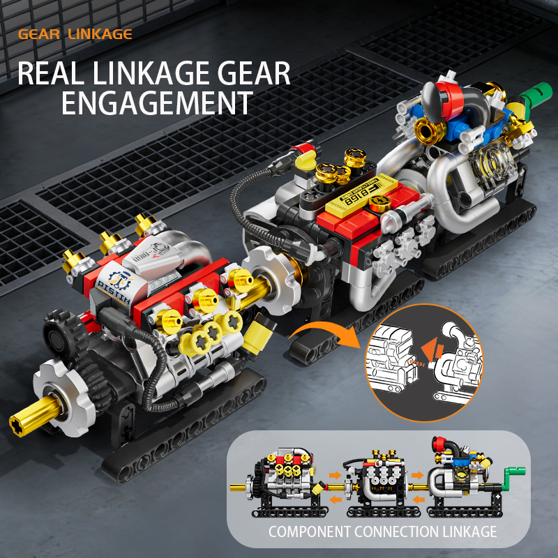 Mini Motor Turbo de 2/3/4/6/8  - Building Block Mini avaliação e preço