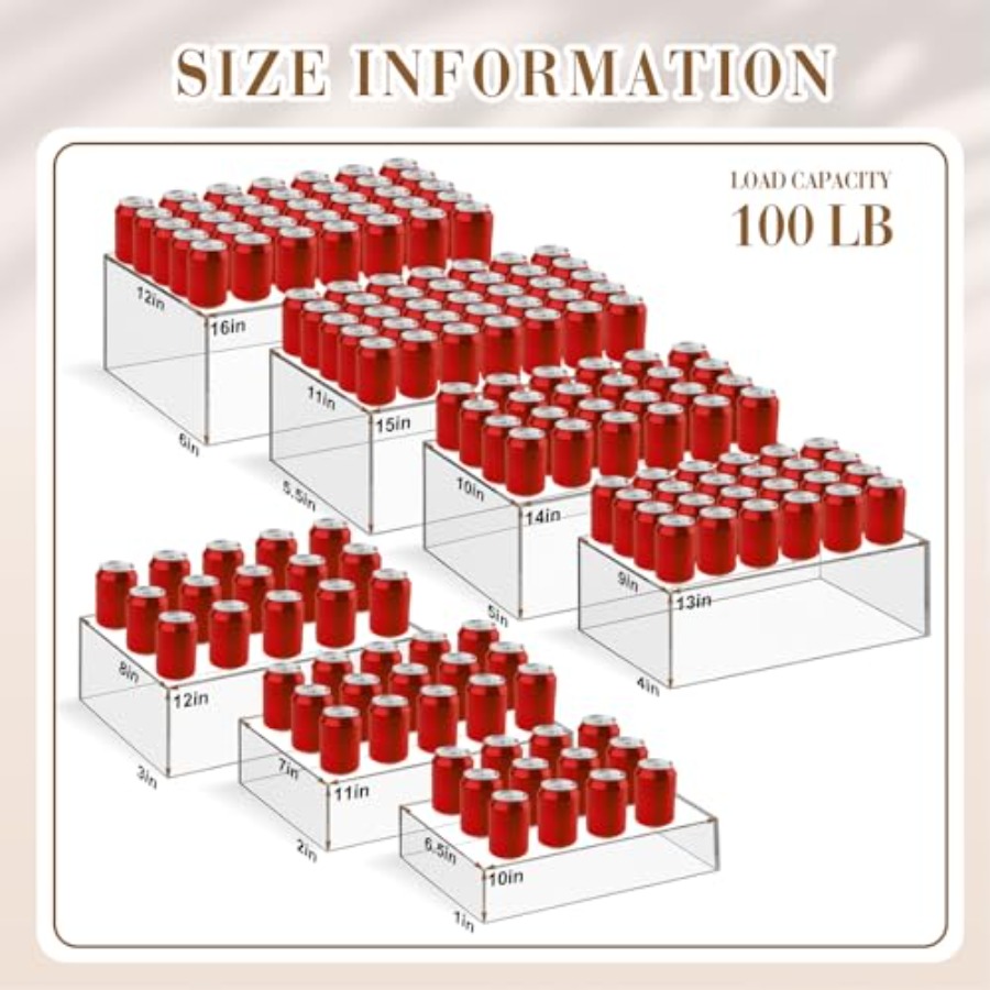 Conjunto de 7 Suportes de Buff - Display Risers Set avaliação e preço