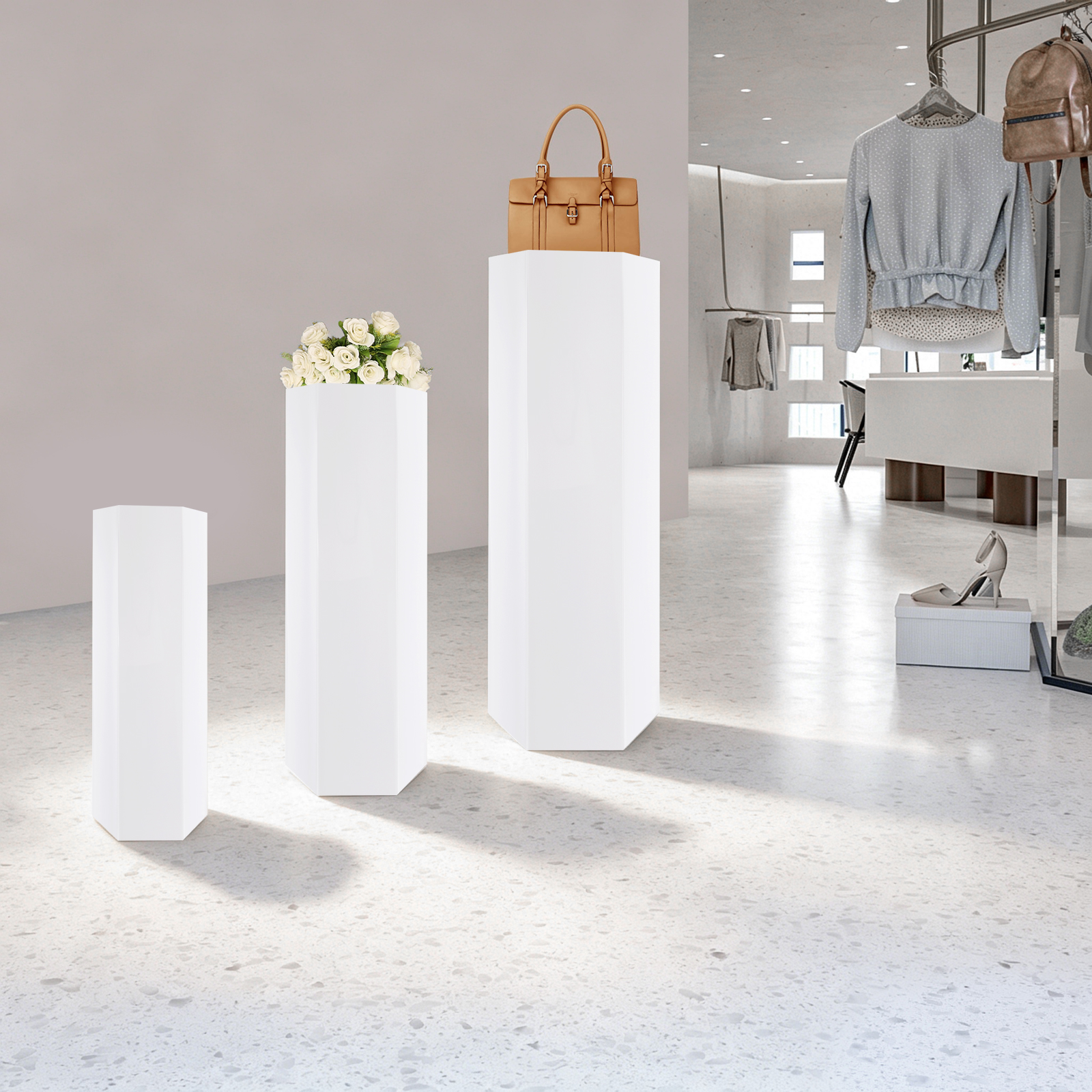 Conjunto de 3 Suportes de Acrí - Display Risers Set avaliação e preço