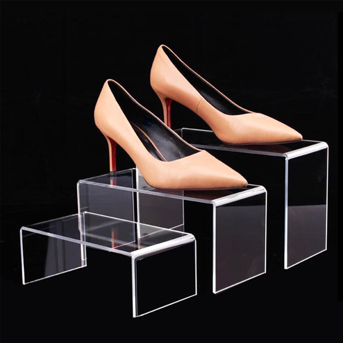 3/6/9 pçs acrílico expositor c - Display Risers Set avaliação e preço