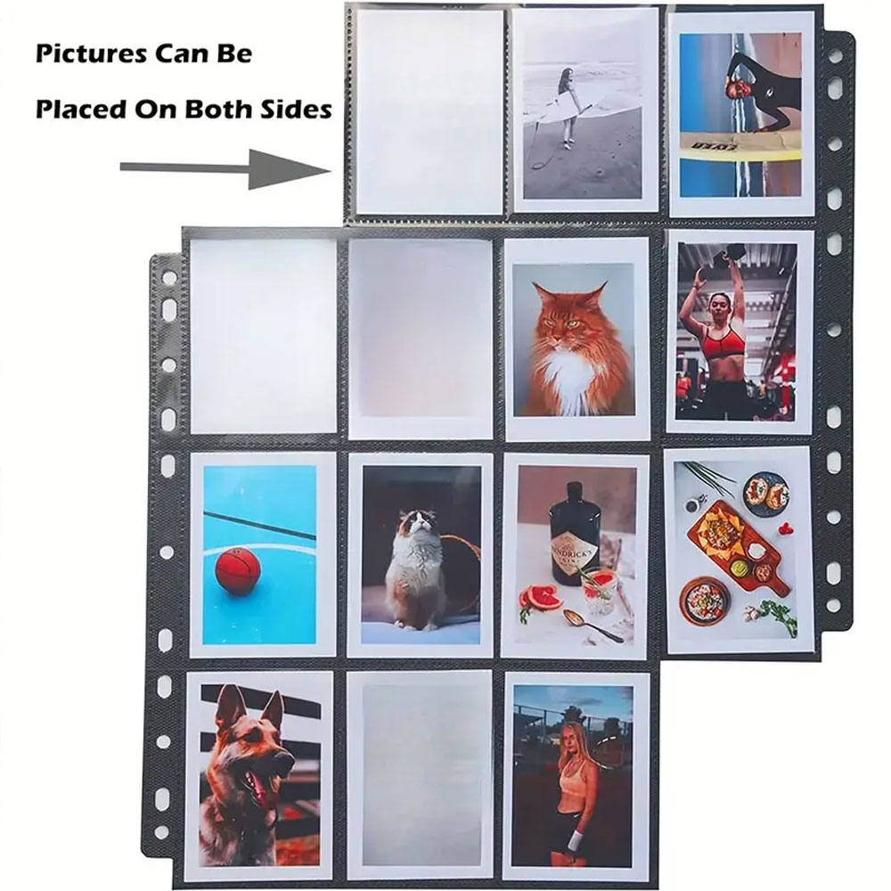 Pacote com 10 páginas pretas p - Trading Card Binder avaliação e preço
