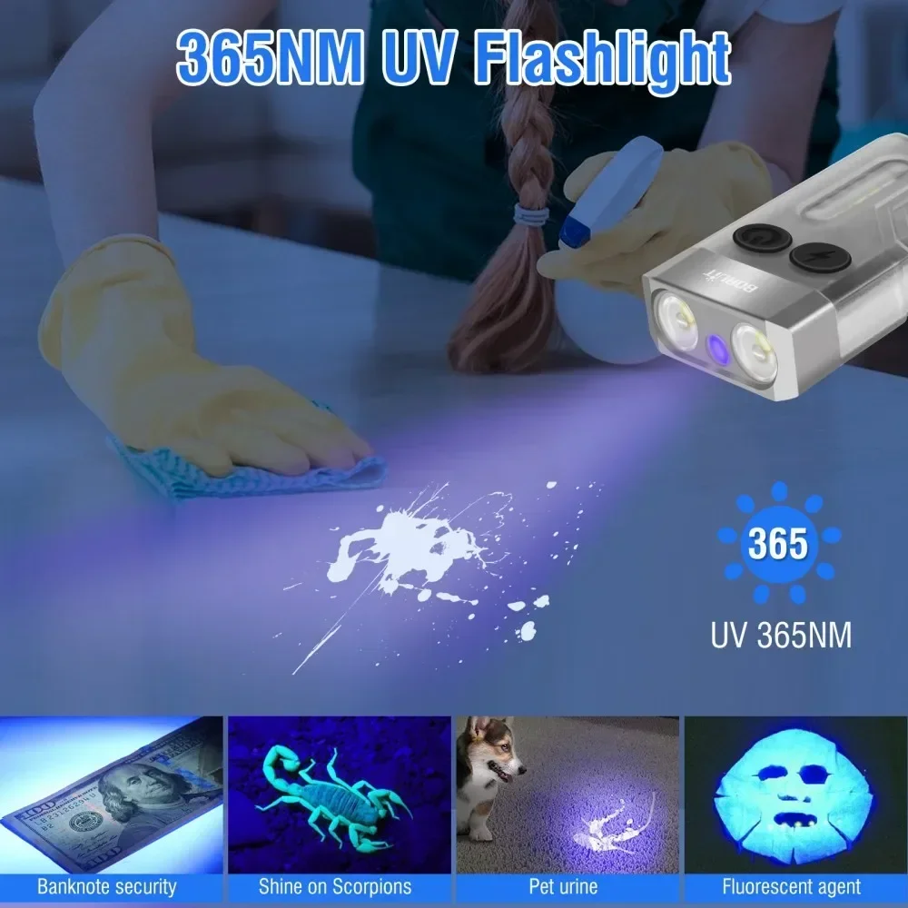 Boruit v10 chaveiro uv led edc - Fidget Cube Original avaliação e preço