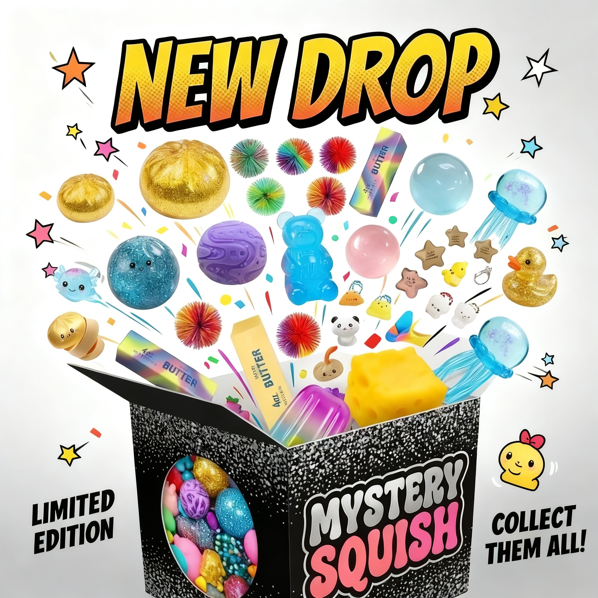 Squish Time Nee Doh Caixa Surp - Mystery Box Blind Bag avaliação e preço