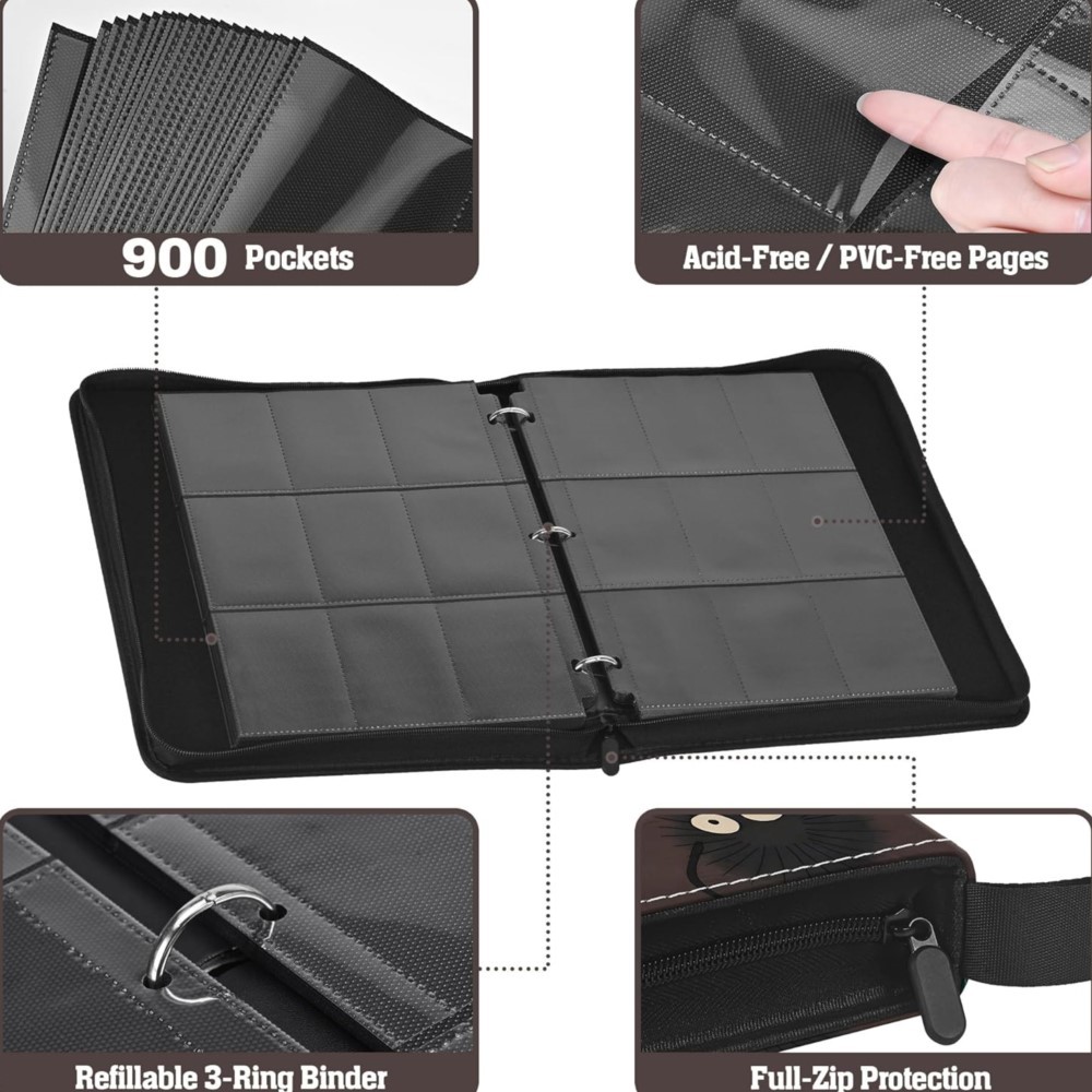Álbum de Cartas com 900 Bolsos - Pokemon Binder Card avaliação e preço