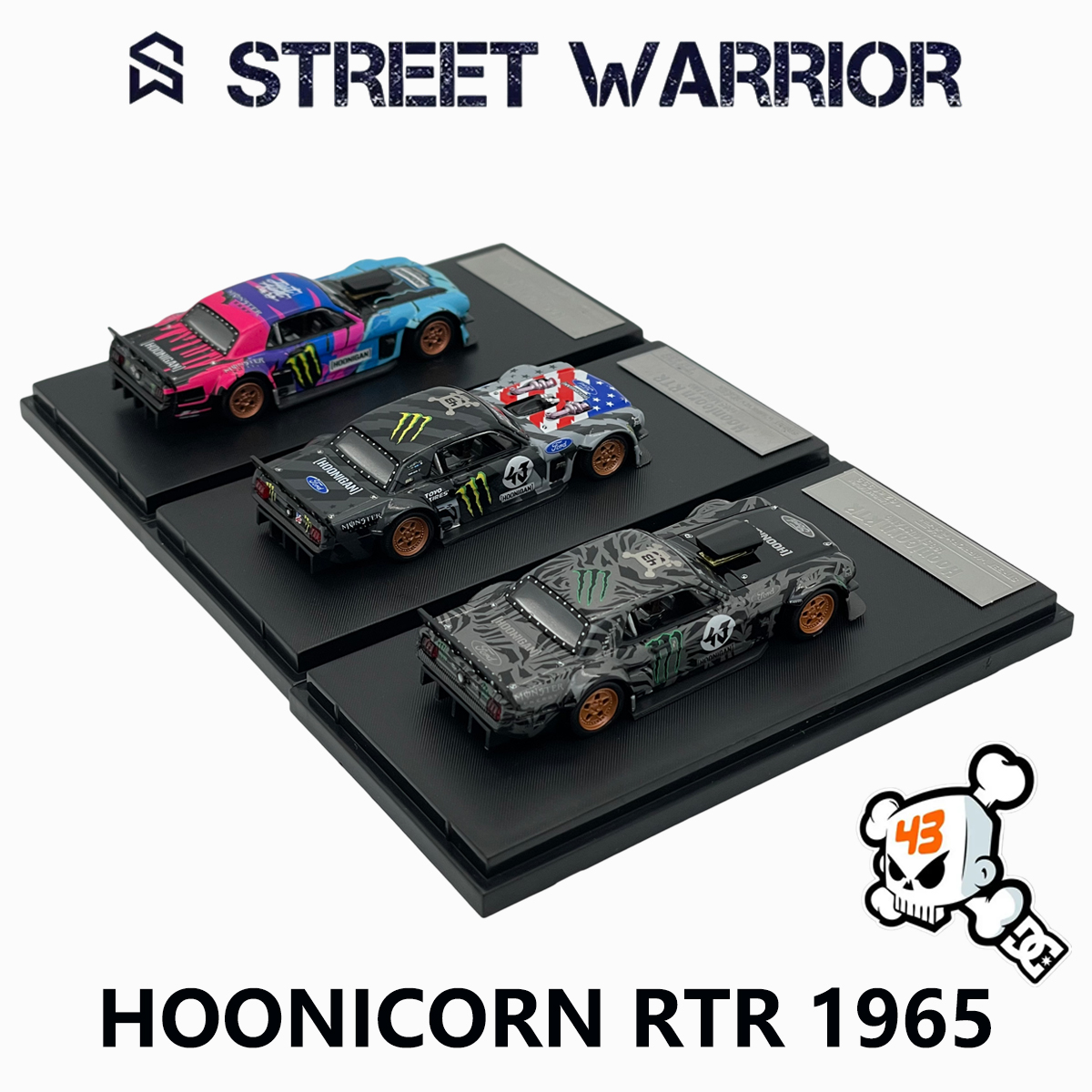 Street Warrior 1:64 1965 Musta - Die Cast Car 1 64 avaliação e preço
