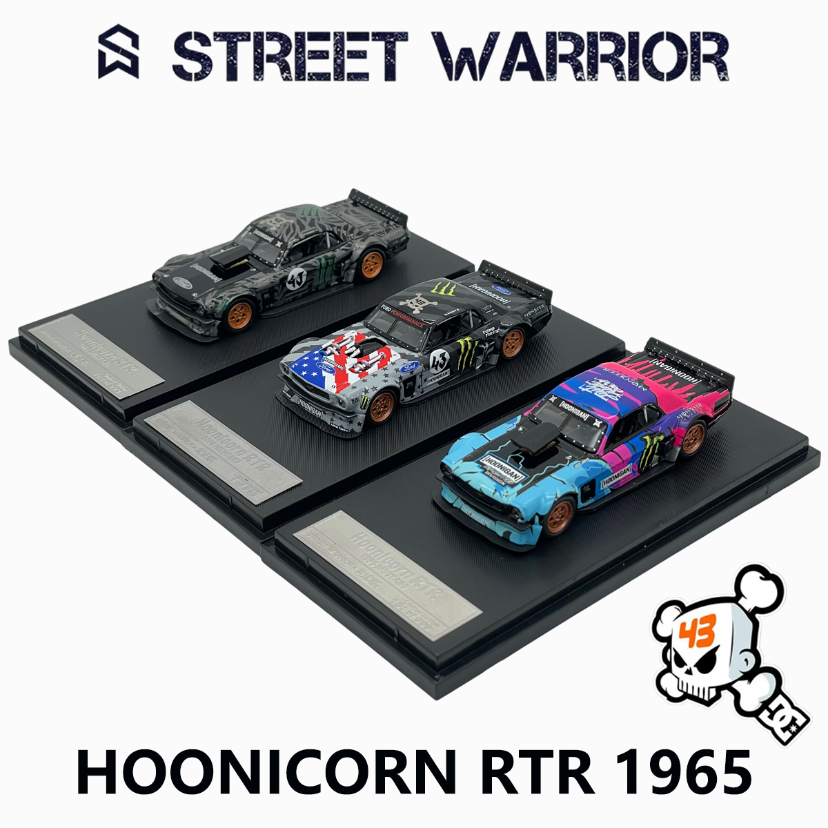 Street Warrior 1:64 1965 Musta - Die Cast Car 1 64 avaliação e preço
