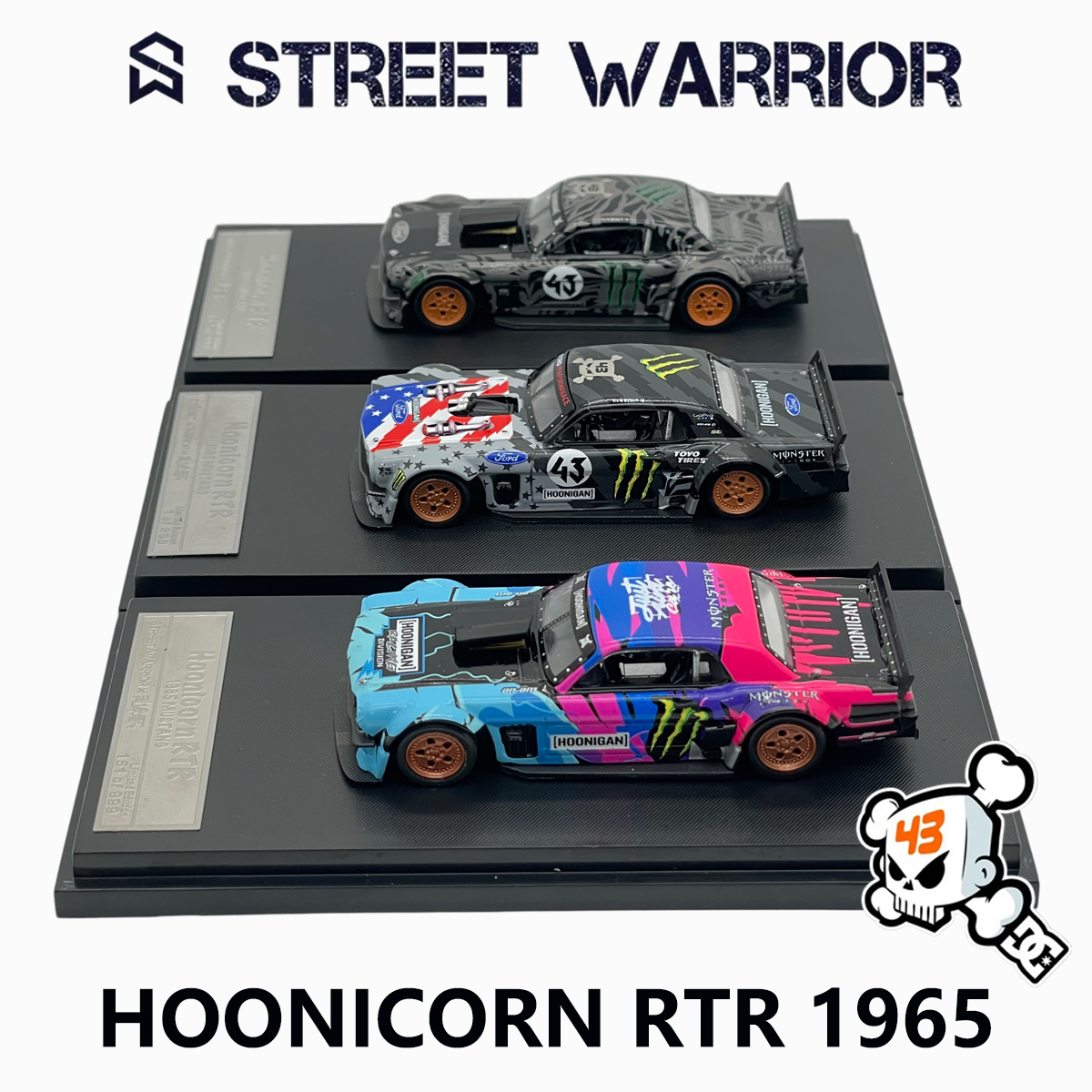 Street Warrior 1:64 1965 Musta - Die Cast Car 1 64 avaliação e preço