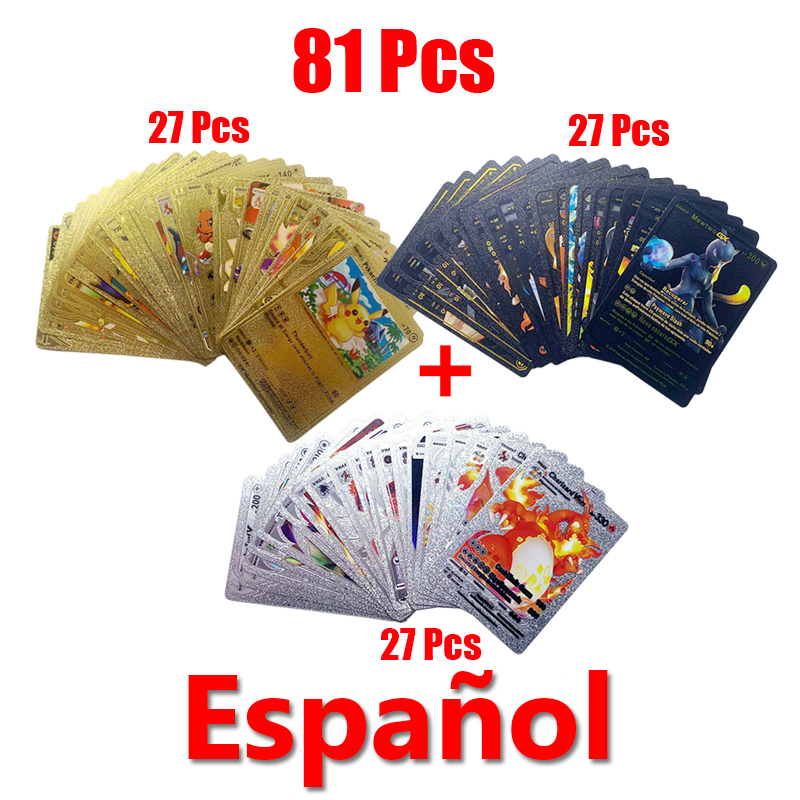 81-15 pçs cartões pokemon ouro - Pokemon Binder Card avaliação e preço