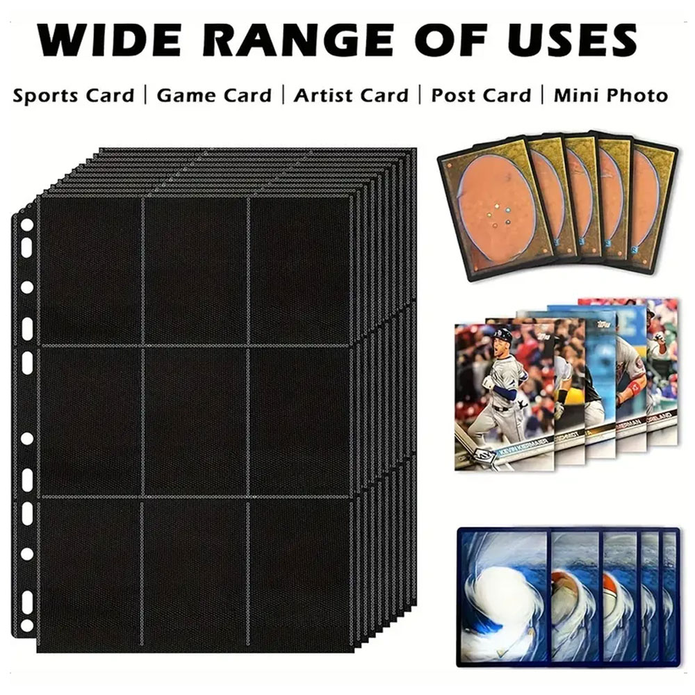 Black Trading Card Binder Pági - Trading Card Binder avaliação e preço